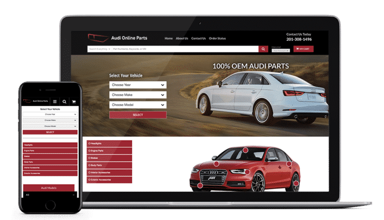 Audi Parts Catalog Ecommerce Web Store | Revolution Parts